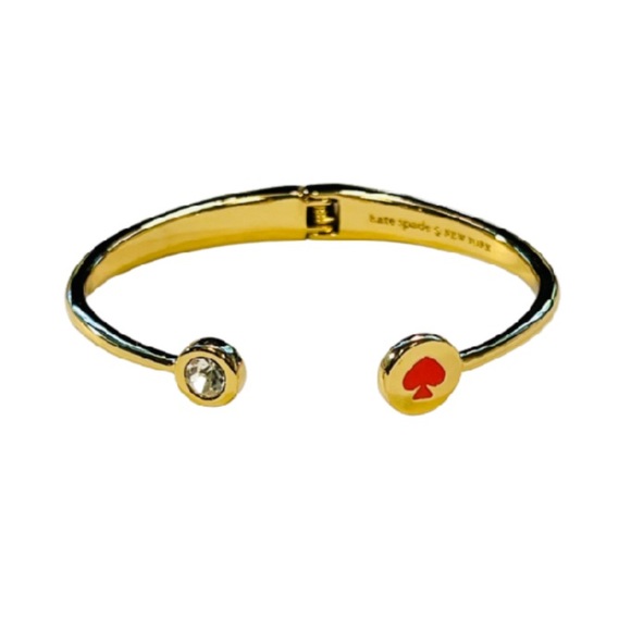 kate spade Jewelry Kate Spade Spot The Spade Hinged Cuff Bracelet